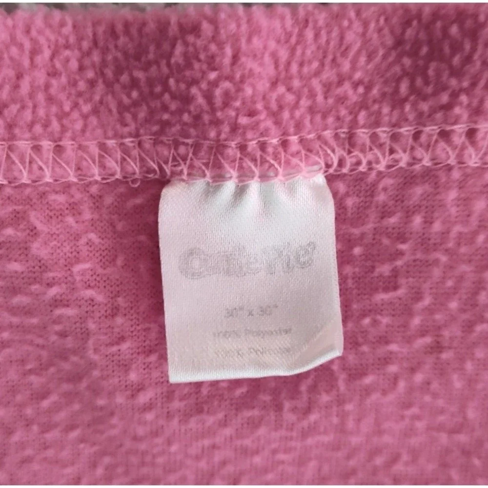 Cutie Pie Pink Growing Cuter Everyday‎ Flower Baby Girl Fleece Blanket Lovey